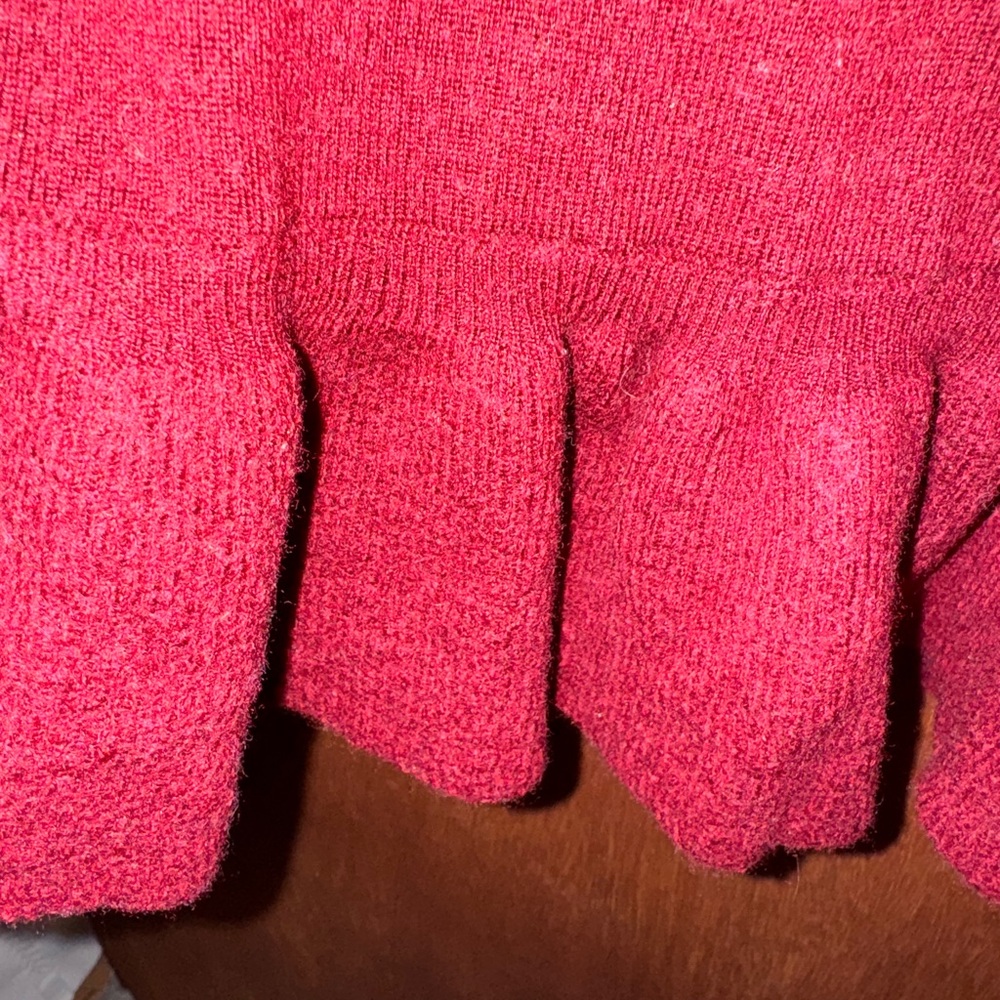 Ann Taylor Burgundy V-Neck Peplum Top - Picture 3 of 3
